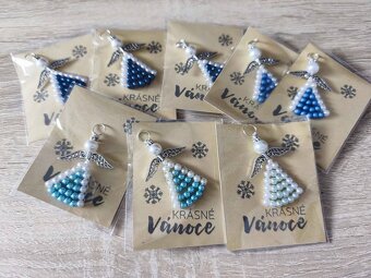 Andělíček z perliček krásné vánoce - 7