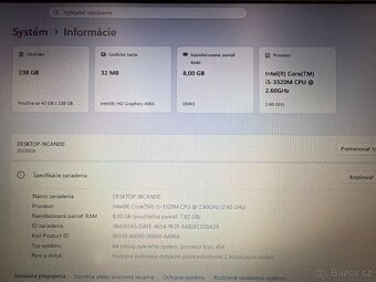 Notebook Lenovo ThinkPad X230 – 8GB RAM, 250GB SSD - 7