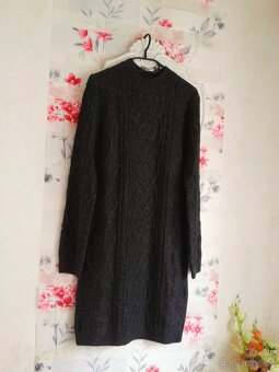 Teploučké pletené šaty 40/42 - 7