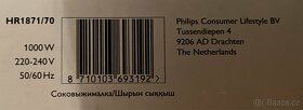 Odšťavňovač Philips HR 1871, 1000W. - 7