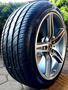 alu R18 5x112 bicolor, Mercedes CLS, W219, letné pneu 245/40 - 7