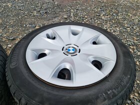 Sada originálníc 16" plechových disků BMW 5x120 + zimní pne - 7