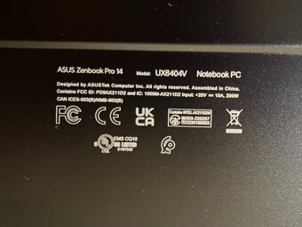 Herní ASUS Zenbook Pro 14 s Nvidia RTX 4070m - 7