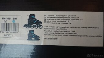 Chlapecké posuvné brusle Nils Extreme 2v1 č.34-38 - 7