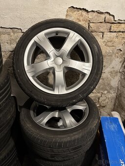 Prodám sadu ALU kol r18 5x120 s pneu - 7