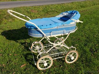 Dětský kočárek retro Liberta Romance modrý - 7