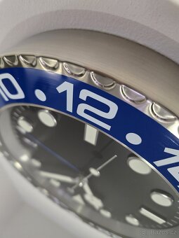 Nástěnné hodiny Rolex (black-blue) - 7