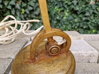 Starožitná stolní mosazná kloubová lampa 1. Republika - 7