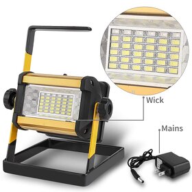 Flexibilní LED reflektor s dobíjecími bateriemi. - 7