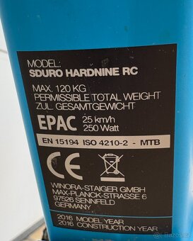 Horské elektrokolo Haibike SDURO HardNine RC (2016), Yamaha - 7