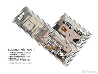 Pronájem bytu 2+1 • 61 m² Jeronýmova, Jablonec n. N. - 7