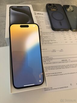 iPhone 15 Pro 256 GB – modrý titan, perfektní stav - 7