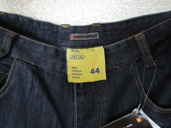 Kalhoty na skútr, motorku s kevlarem, Denim, pánske - 7