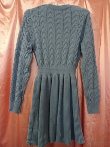 ♥️ Sexy dámské pletené úpletové teplé šaty copánky - nové ♥️ - 7