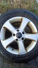ALU kola VW 5x112 195/65 R15, zimní pneu Goodyear - 7