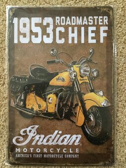 Motocyklové tabulky Indian - 8 kusů - 7
