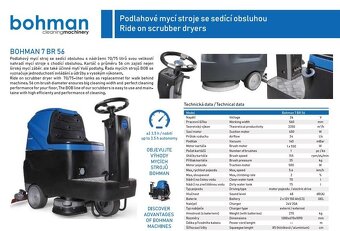 Podlahový mycí stroj Bohman 7 BR 56 sedící - 7