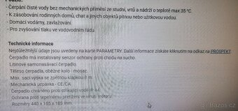 Samonasávací čerpadlo JET 100A Y verze Long - 7