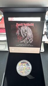 Jedinečná kpl. série stříbrných mincí IRON MAIDEN + Eddie - 7
