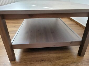 Konferenční stolek Hemnes IKEA šedobéžový - 7