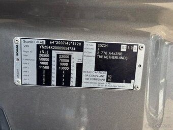 Scania S770 V8 4x2 / Full air / 121tkm - 7