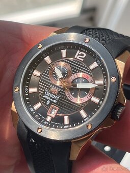 Hodinky Orient / cerno-zlate – sportovní automatické hodinky - 7