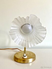 Starožitná mosazná stolní lampa lampička Art Deko - 7