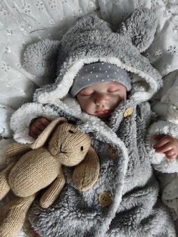 Huňatý kabátek s oušky - 7