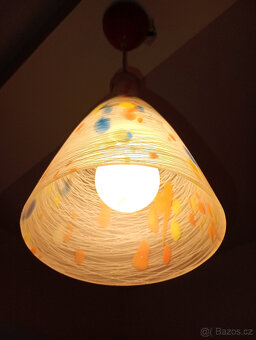 Lustr od Jaroslav Junek ŽÍHANÉ sklo,ruční práce - 7