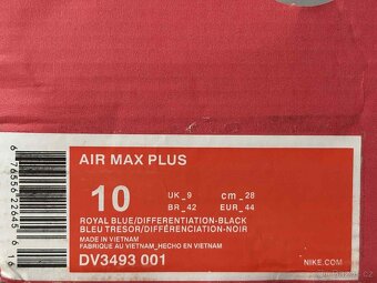 Nike Air Max Plus / Royal Blue Speciální Edice - 7