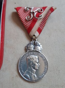 RU Ag signum laudis v etui, Karel I.,stříbro - 7