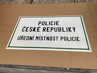 Cedule smaltovaná POLICIE s poštovným 2.000 kč - 7