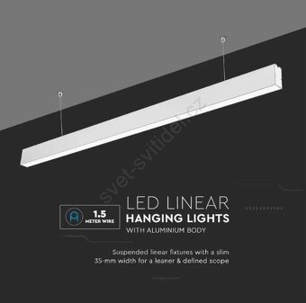 Designové závěsné lineární LED svítidlo - 7
