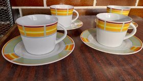 Porcelánové talíře, šálky,talířová souprava - 7