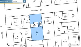 Prodej stavebního pozemku 554 m2 v Praze - Hrnčířích - 7