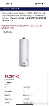 Plynový bojler QUANTUM Q7EU 30 NORS/E 115l - 7