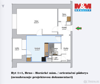 Prodej bytu 1+1, 44 m², Brno, ul. Horácké náměstí - 7