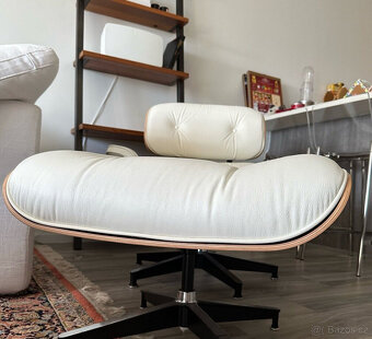 Křeslo a taburetka Herman Miller Eames – ve výborném stavu - 7