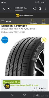 275/35 R20 + 245/40 R20 XL Nové Michelin DOT 25 - 7