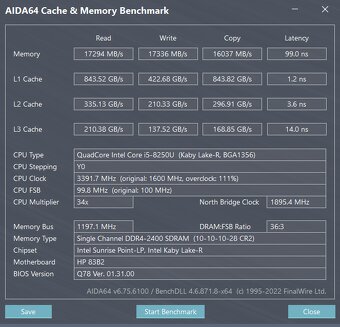 HP 840G5 i5-8250U 8GB 500GB NVMe nova baterie 2408B - 7