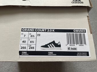 Černo bílé boty Adidas, vel. 40 - 7