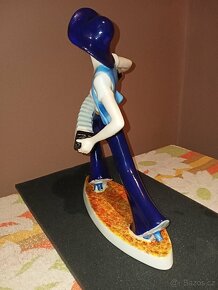 Harmonikářka ART-DECO ROYAL DUX sig.SCHAFF v.28 cm š 23cm - 7