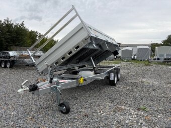Přívěsný vozík 354x185cm,hydraulicky sklopný 3-strany,3500kg - 7