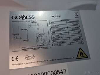 Chladnička Goddess RSF085GWAE - 7