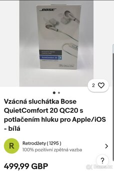 Sluchátka Bose Komfortní QC20s ANC - 7