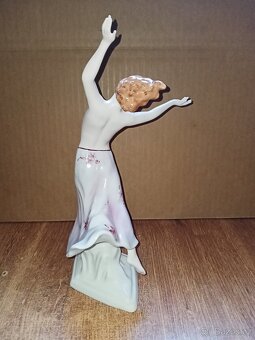 Polo akt tanečnice ART-DECO starý ROYAL DUX V.31cm - 7