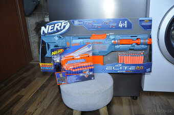 Nerf Elite 2.0 Echo CS-10 blaster + Nerf ramení popruh, šipk - 7