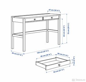 Stůl Ikea Hemnes - 7