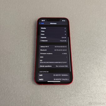 iPhone 13 mini 128GB červený, pěkný stav, 12 měsíců záruka - 7