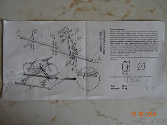 2x STŘEŠNÍ NOSIČ JÍZDNÍCH KOL, ZAMYKACÍ - 7